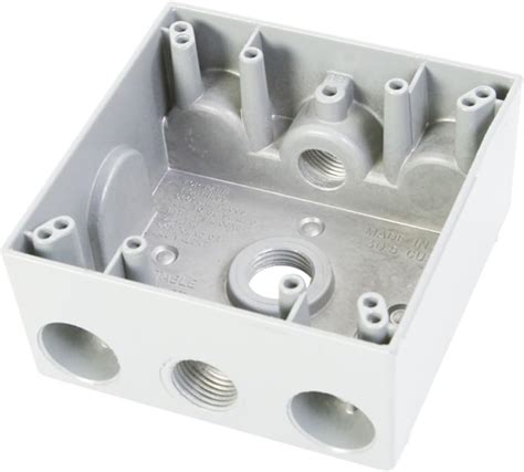 greenfield junction box white with side outlet|Amazon.com: Greenfield Electrical Box.